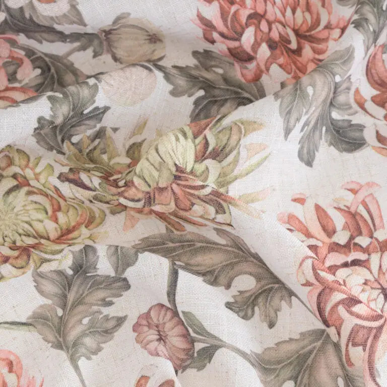 Moda At Home - Fall Peony Shower Curtain