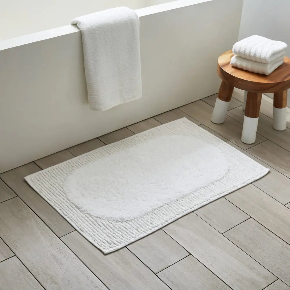 Moda At Home - Luna Bathmat Cotton White 20x30’’