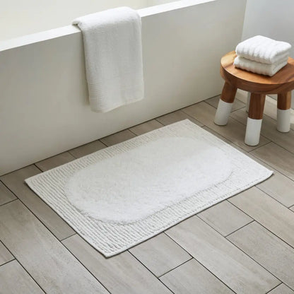 Moda At Home - Luna Bathmat Cotton White 20x30’’