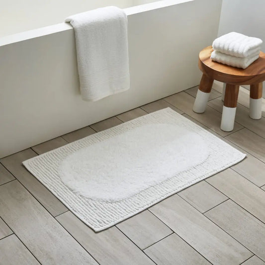 Moda At Home - Luna Bathmat Cotton White 20x30’’