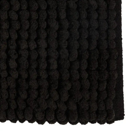 Moda At Home - Puff Chunky Bathmat Microfibre Black 20x32’’