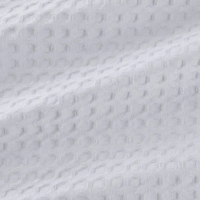 Moda At Home - Waffle Shower Curtain 100% Cotton White