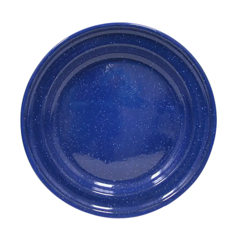 Blue Enamel Dinner Plate - PABOOM