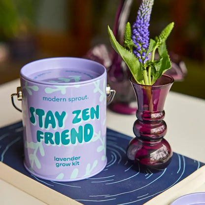 Modern Sprout - Complimentary Color Grow Stay Zen Friend - Lavender