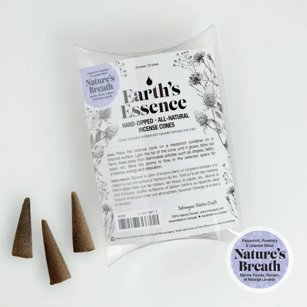 Monague Indigenous - Earth’s Essence Incense Cones Nature’s Breath