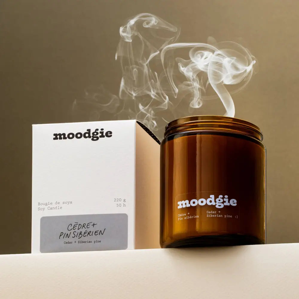 moodgie - Cèdre + Pin sibérien / 220 g - moodgie cedar siberian pine candle