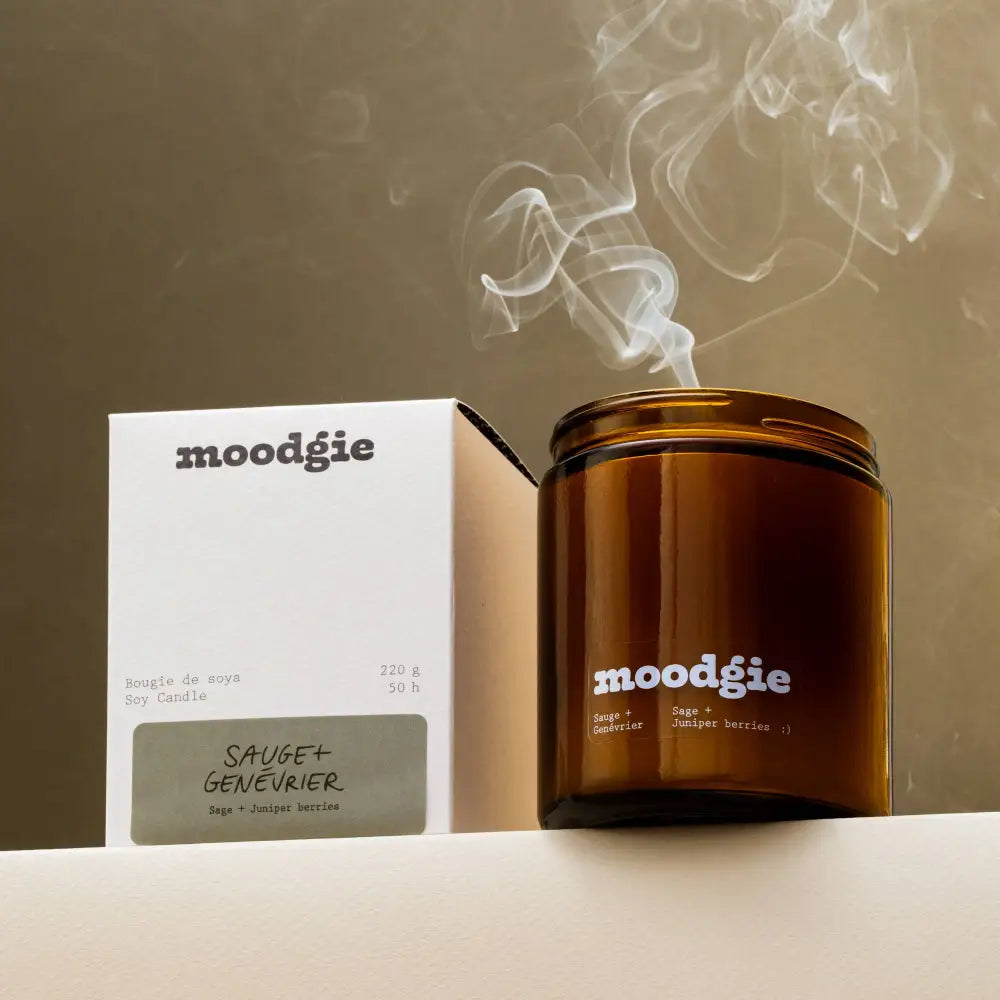 moodgie - Sauge + Genévrier / 220 g - sage candle