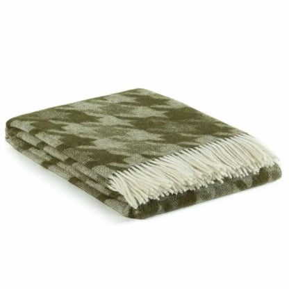 MoST - Wool Throw Blanket LUCCA green