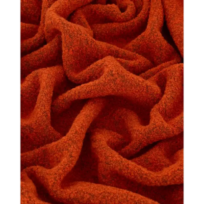 MoST - Wool bouclé throw blanket PARIS orange