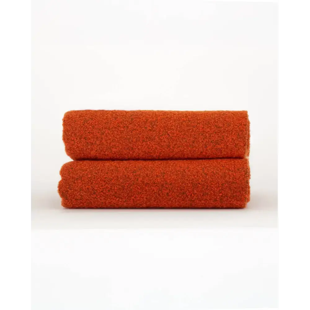 MoST - Wool bouclé throw blanket PARIS orange