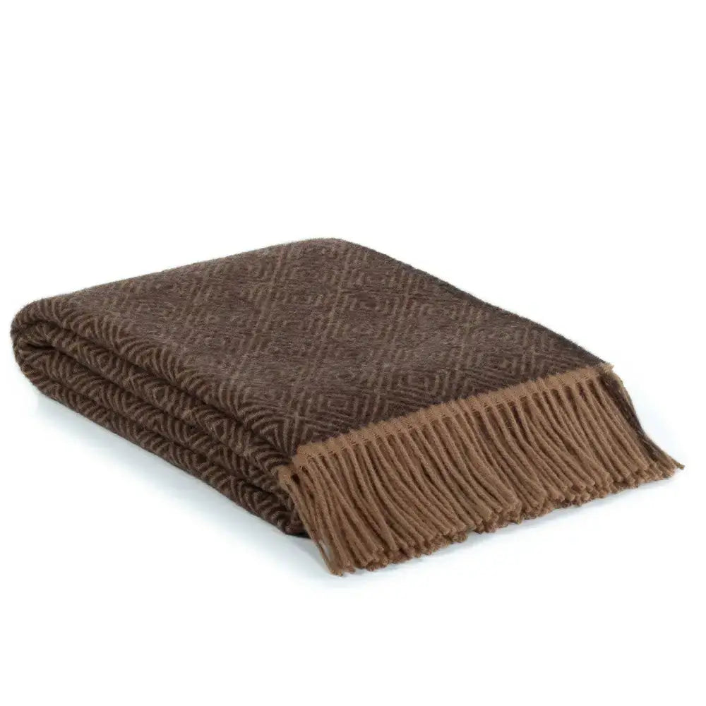 MoST - Wool Throw Blanket VENEZIA Chocolate