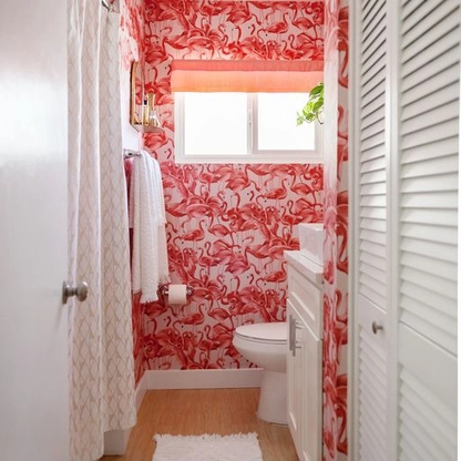 Flamingo Cheeky Peel and Stick Wallpaper, 28 sq. ft.