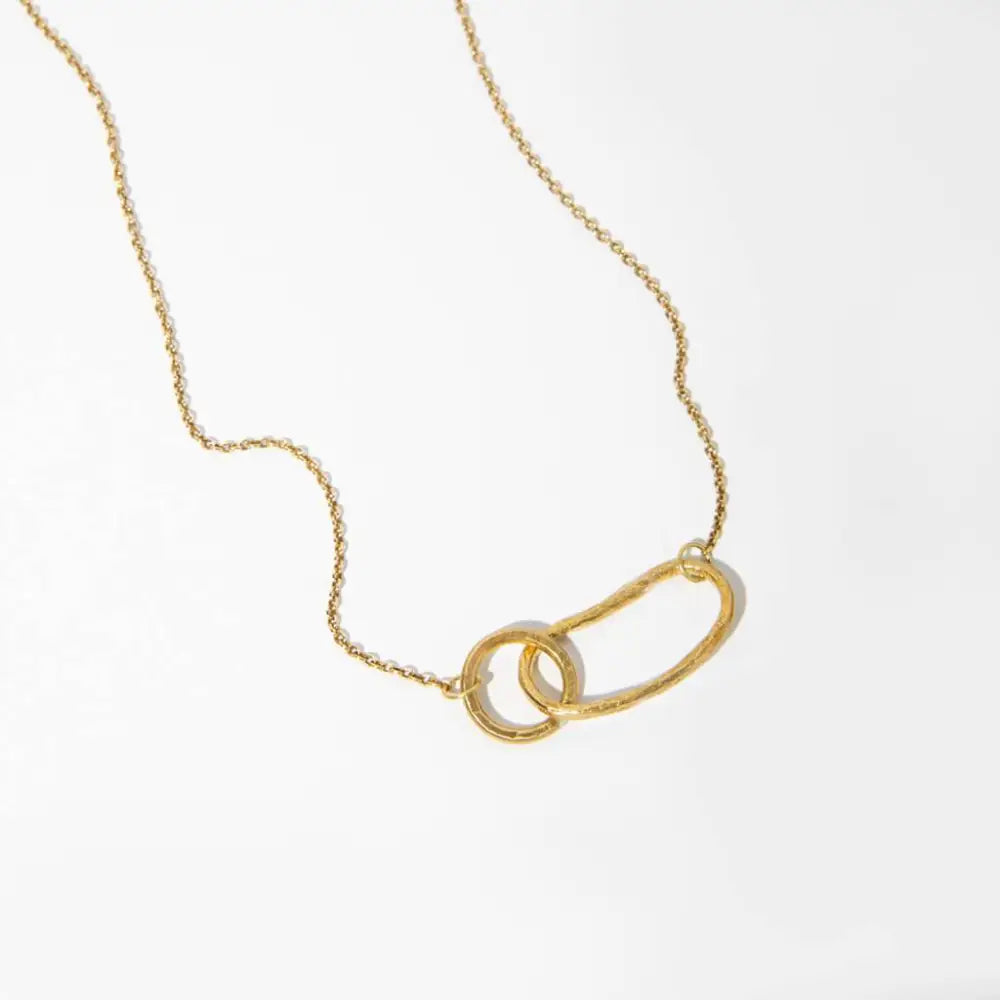 Pool Minimal Necklace Brass - PABOOM