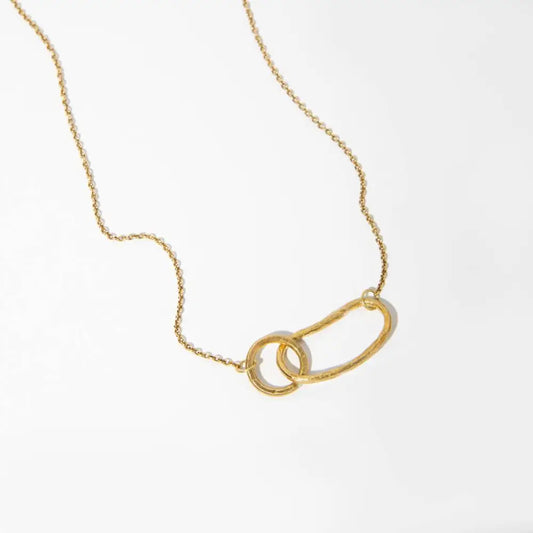 Pool Minimal Necklace Brass - PABOOM