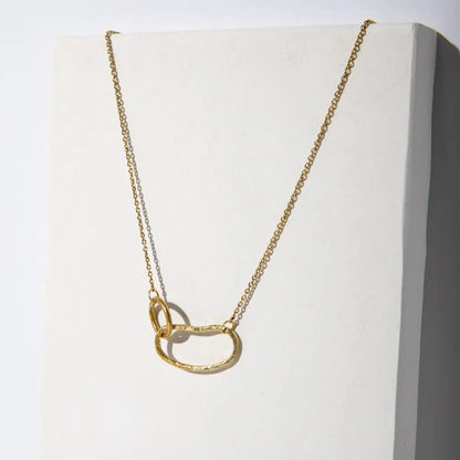 Pool Minimal Necklace Brass - PABOOM