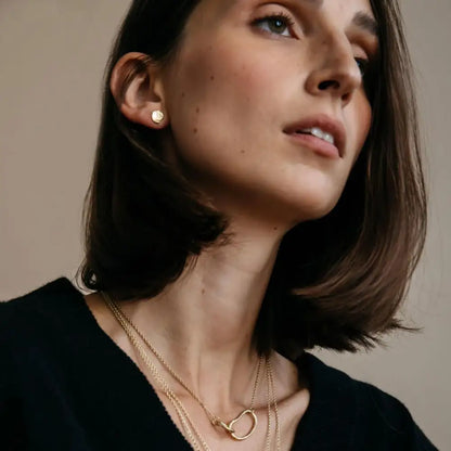 Pool Minimal Necklace Brass - PABOOM