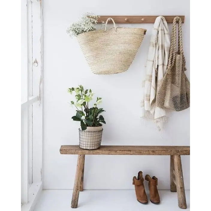 NACH - Antique Skinny Wooden Bench Size 45-55