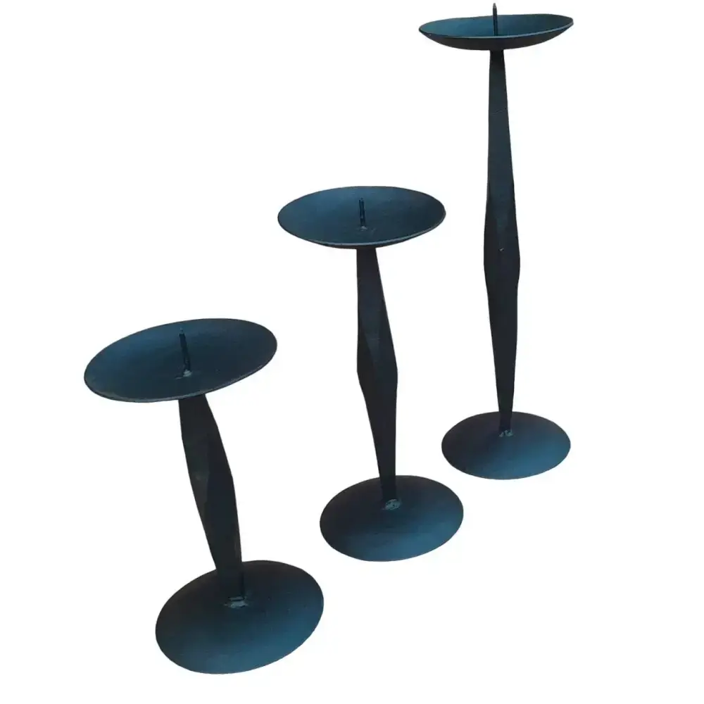 NACH - Cast Iron Candle Stand Set of 3