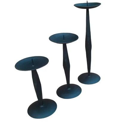 NACH - Cast Iron Candle Stand Set of 3