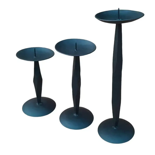 NACH - Cast Iron Candle Stand Set of 3