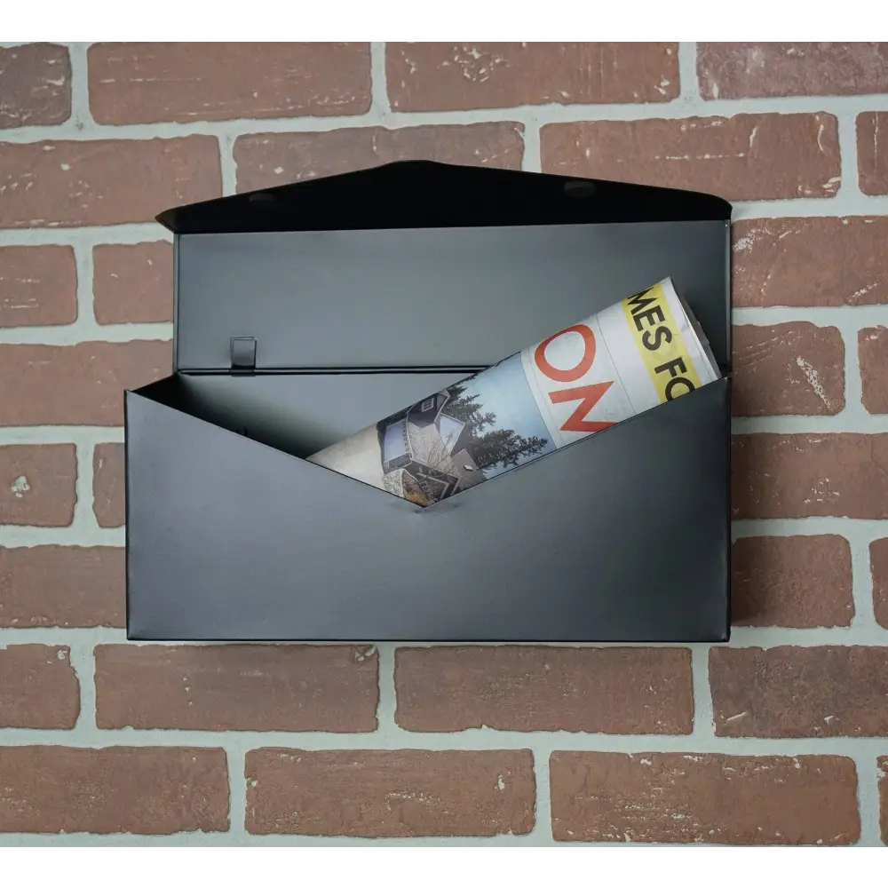 NACH - Long Envelope Mailbox Black