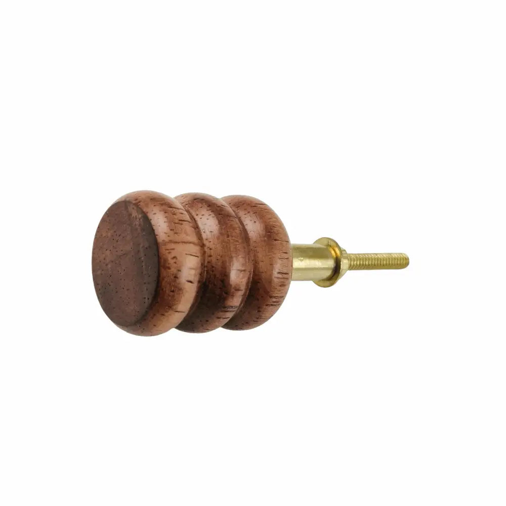 Natural Wood Tiered Cylindrical Knob