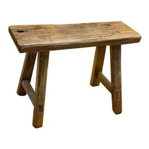 NACH - Rect. Antique Mini Stool L