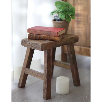 NACH - Rect. Antique Mini Stool L