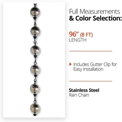 NACH - Stainless Steel Decor Chain/Rain Chain