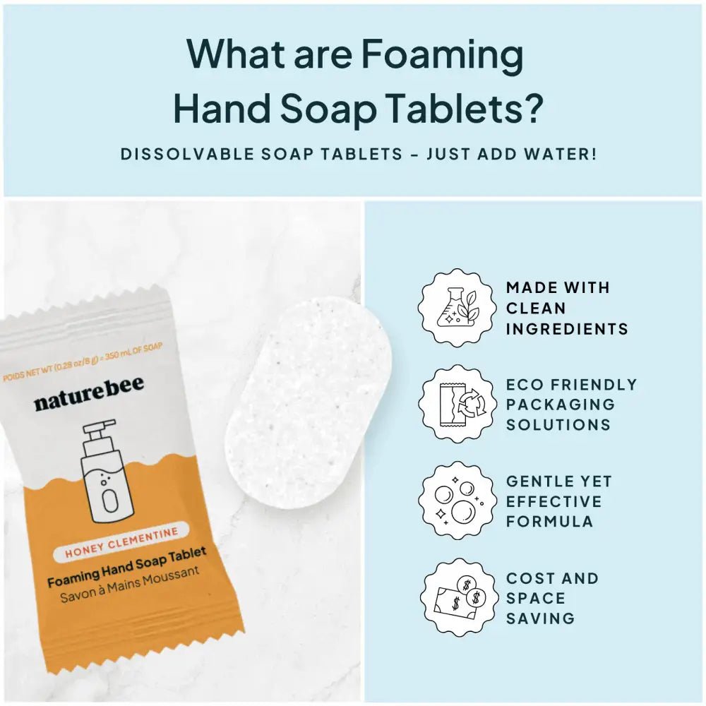 Concentrated Foaming Hand Soap Refill Kit - Honey Clementine