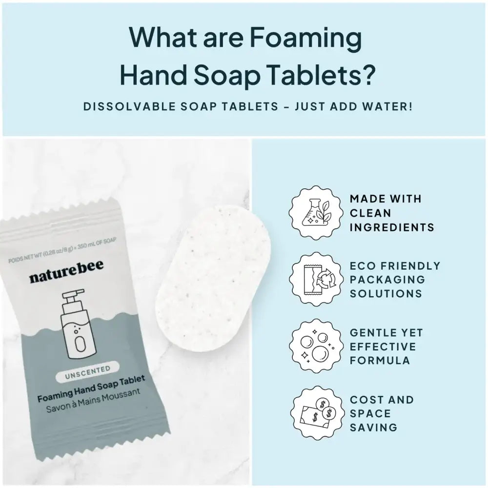 Unscented Foaming Hand Soap Tablet - PABOOM