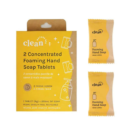 Fresh Lemon Concentrated Foaming Hand Soap Tablets 2pk - PABOOM