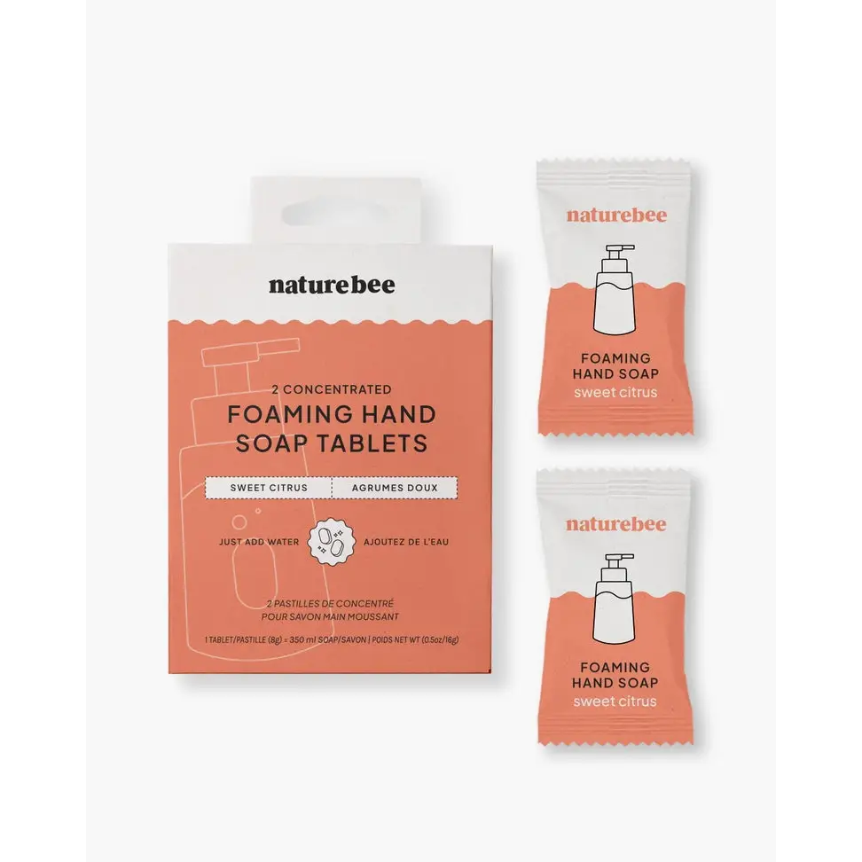 Sweet Citrus Concentrated Foaming Hand Soap Tablets 2pk - PABOOM