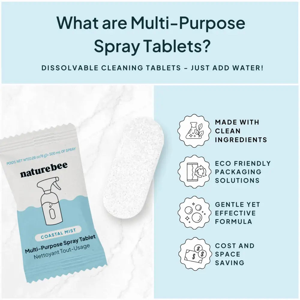 Coastal Mist Concentrated Multi-Purpose Spray Tablet - PABOOM