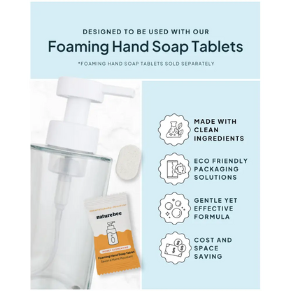 NATURE BEE - Glass Foaming Hand Soap Bottle