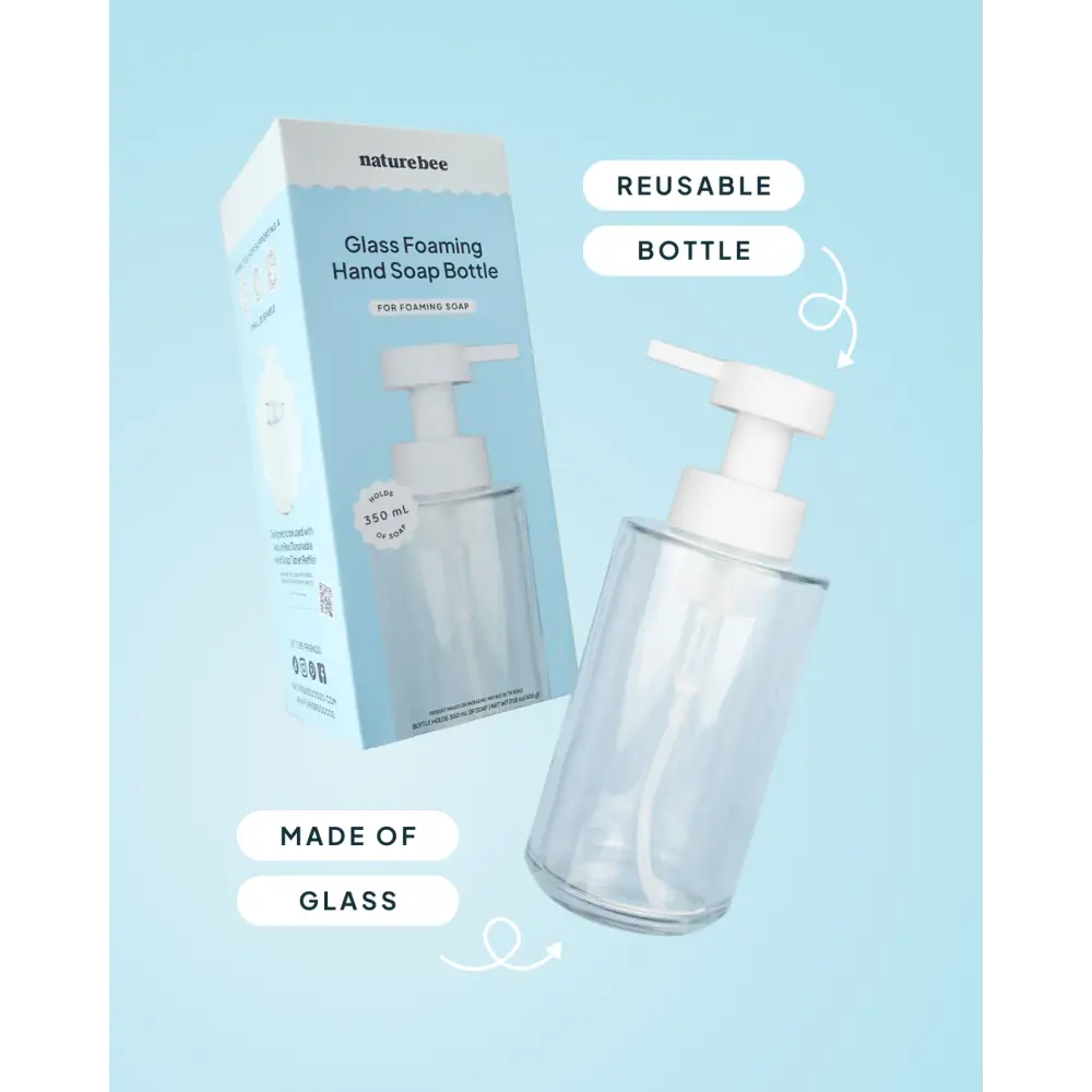 NATURE BEE - Glass Foaming Hand Soap Bottle