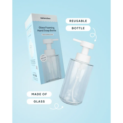 NATURE BEE - Glass Foaming Hand Soap Bottle