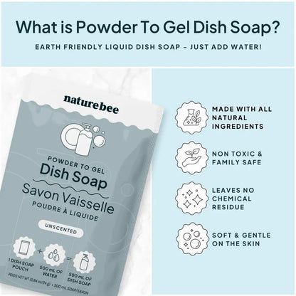 Unscented Dish Soap - Powder to Gel  - PABOOM