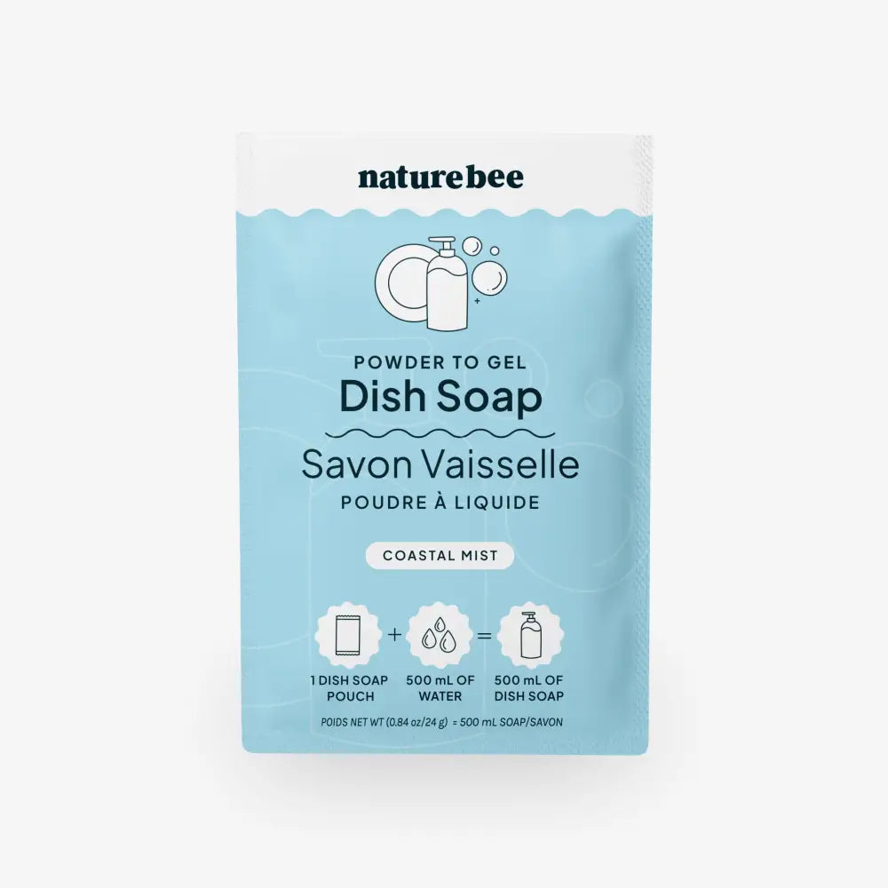 NATURE BEE - Powder to Gel Dish Soap Coastal Mist