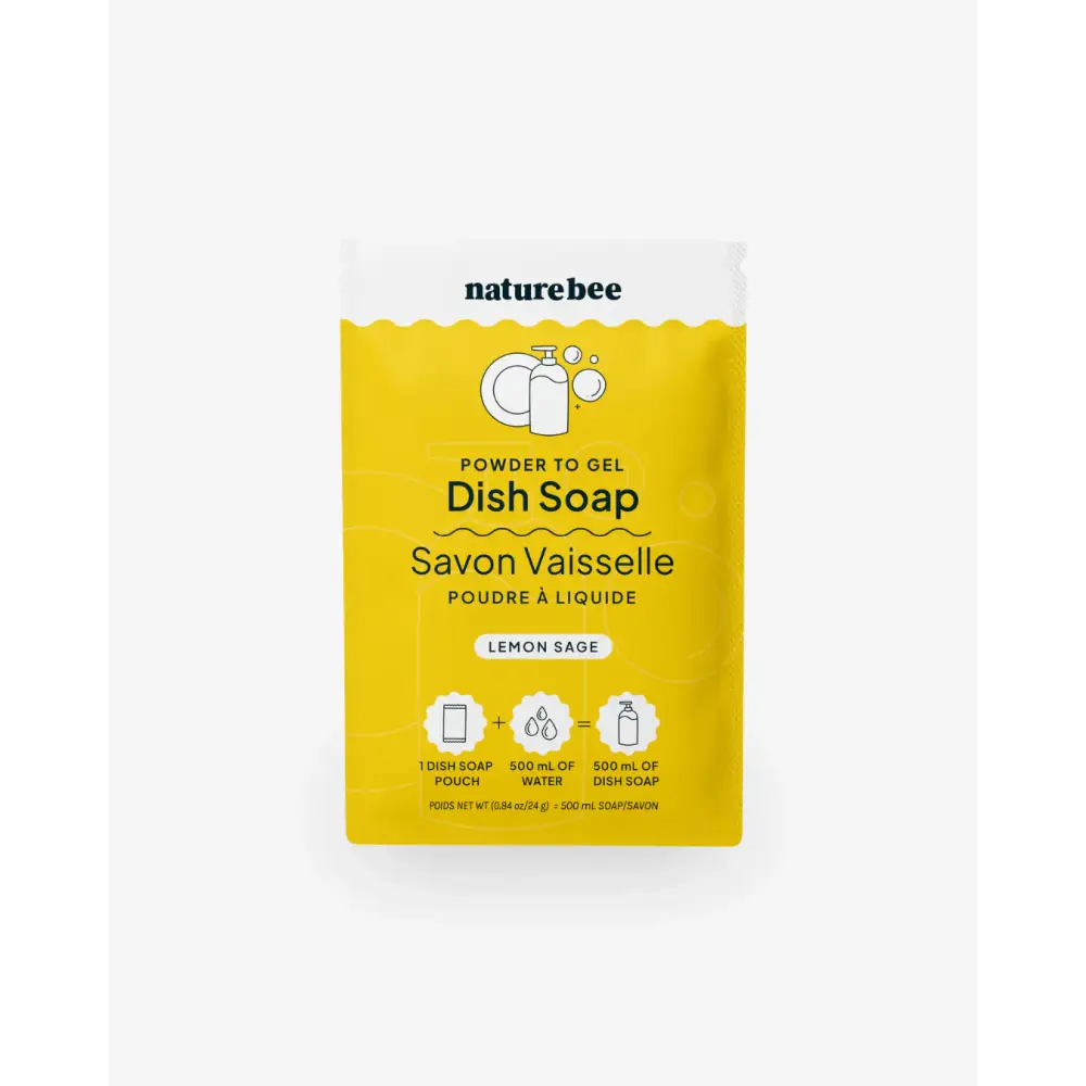 NATURE BEE - Powder to Gel Dish Soap Lemon Sage