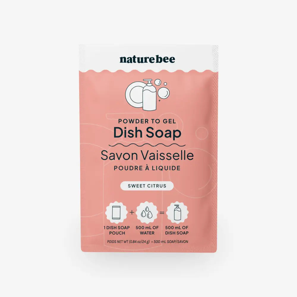 NATURE BEE - Powder to Gel Dish Soap Sweet Citrus