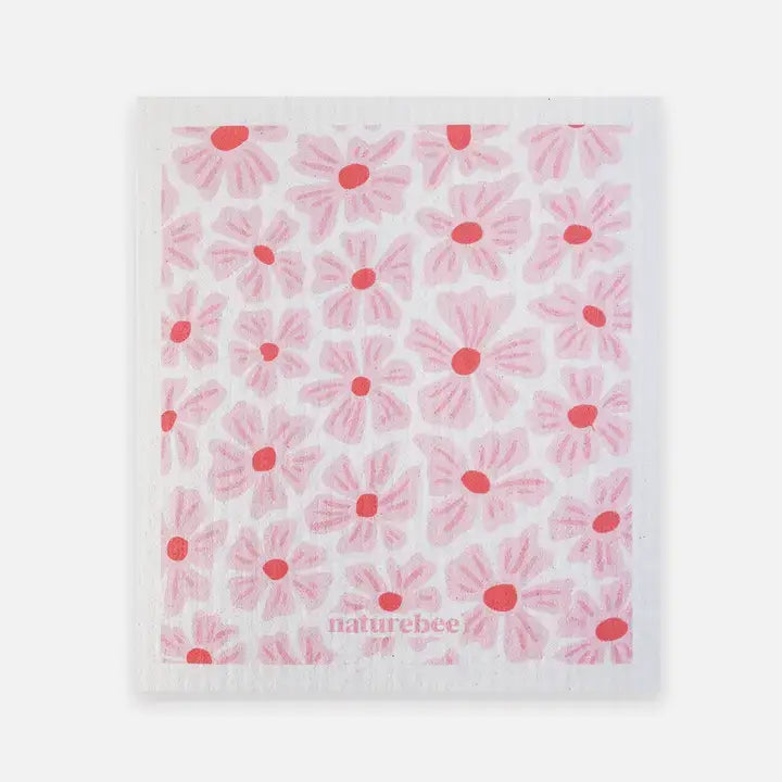 Sponge Cloth Pink Flowers - PABOOM