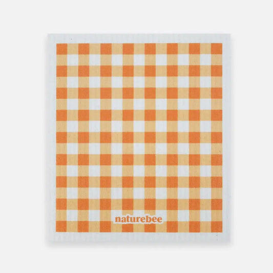 Sponge Cloth Plaid Orange - PABOOM