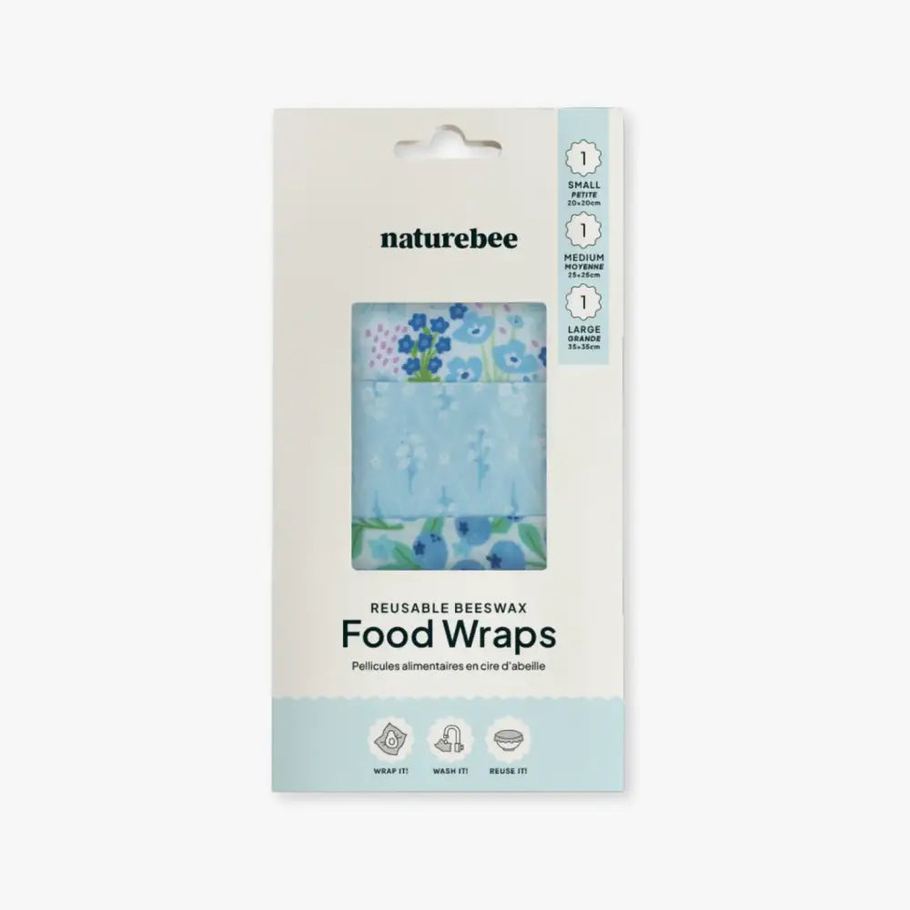 Wildflower Beeswax Wrap Variety Set - Blue
