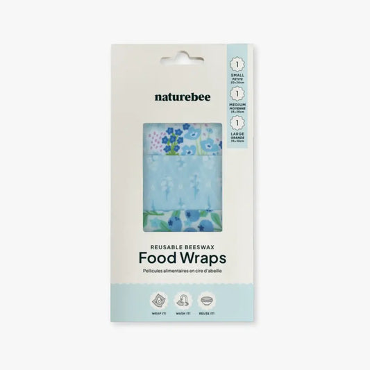 Wildflower Beeswax Wrap Variety Set - Blue