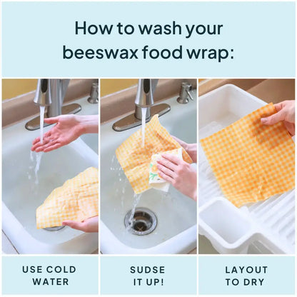 Wildflower Beeswax Wrap Variety Set - Yellow