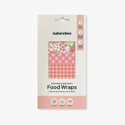 Wildflower Beeswax Wrap Variety Set - Pink