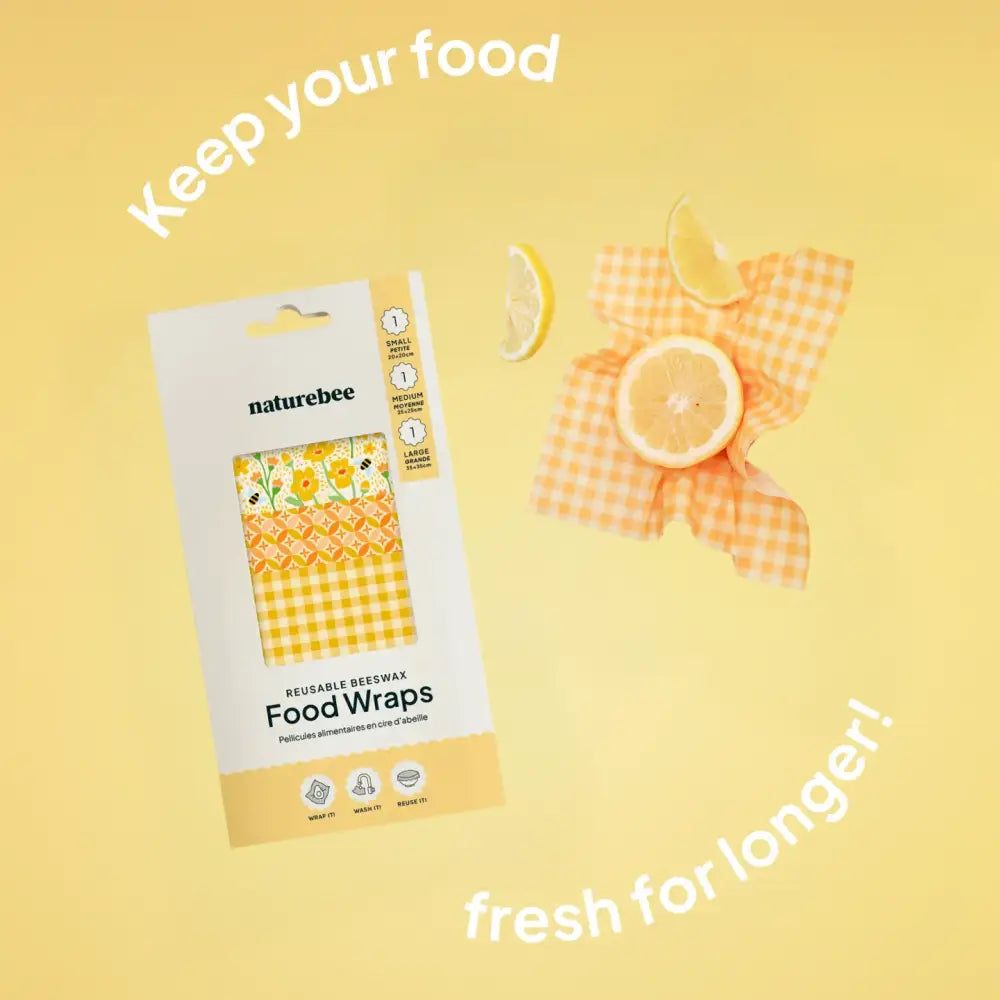 Wildflower Beeswax Wrap Variety Set - Yellow