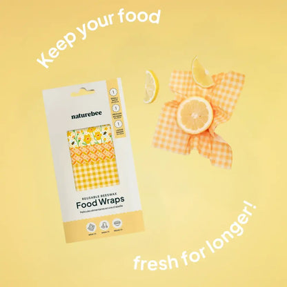 Wildflower Beeswax Wrap Variety Set - Yellow