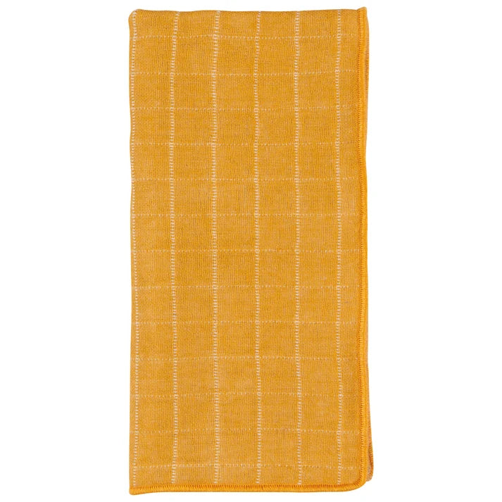 Close-up of the woven texture on the Ochre napkin – PABOOM